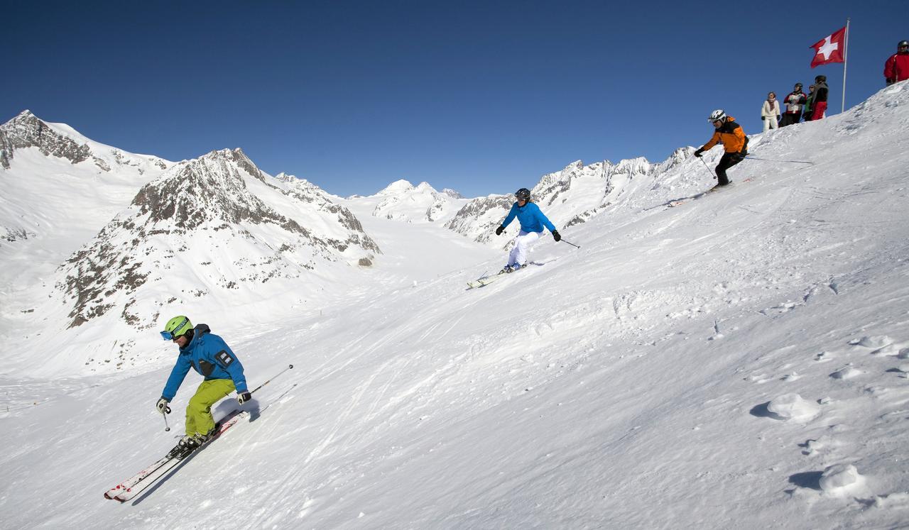 Appartmenthaus Bergfreund フィエッシュ エクステリア 写真